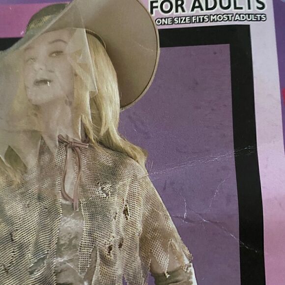 𝅺GHOSTLY gal zombie scary Halloween costume one size fits most adults - Picture 8 of 11